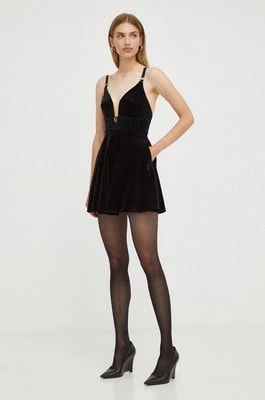Zdjęcie produktu Elisabetta Franchi sukienka kolor czarny mini rozkloszowana