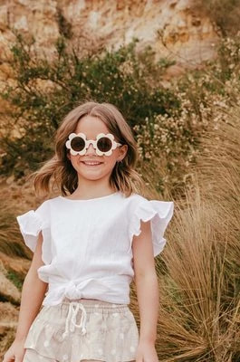 Zdjęcie produktu Elle Porte okulary przeciwsłoneczne dziecięce Bellis kolor beżowy