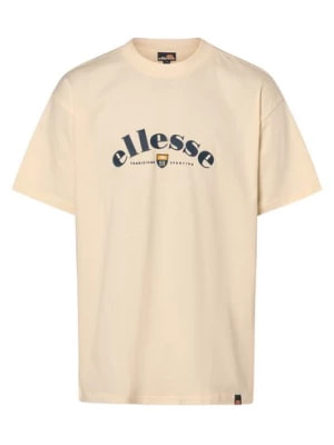 Zdjęcie produktu ellesse T-shirt męski Mężczyźni Bawełna biały jednolity,