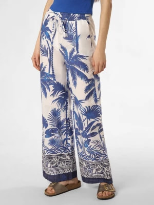 Zdjęcie produktu Emily van den Bergh Spodnie Kobiety Bawełna niebieski|biały wzorzysty,