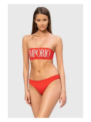 Zdjęcie produktu EMPORIO ARMANI Czerwone bikini z białym logo