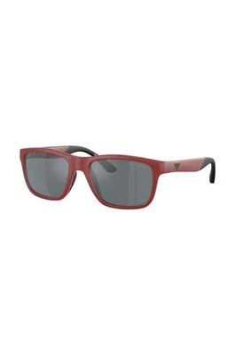 Zdjęcie produktu Emporio Armani okulary przeciwsłoneczne dziecięce kolor czerwony 0EK4002