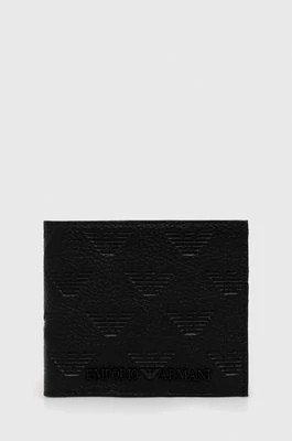 Zdjęcie produktu Emporio Armani portfel skórzany męski kolor czarny YEM122 Y142V