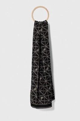 Zdjęcie produktu Emporio Armani szalik damski kolor czarny wzorzysty