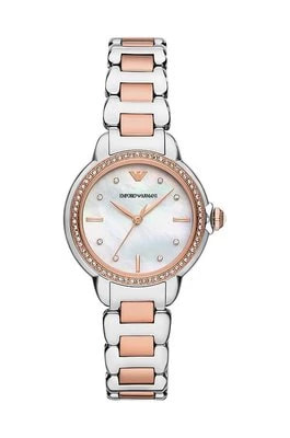 Zdjęcie produktu Emporio Armani zegarek damski kolor srebrny