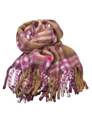 Zdjęcie produktu erfurt Szal w kolorze jasnobrązowo-fioletowym rozmiar: onesize
