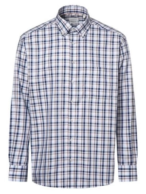 Zdjęcie produktu Eterna Comfort Fit Koszula męska Mężczyźni Comfort Fit Bawełna niebieski|brązowy|biały w kratkę,