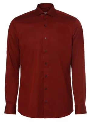 Zdjęcie produktu Eterna Slim Fit Koszula męska Mężczyźni Slim Fit Bawełna czerwony jednolity,
