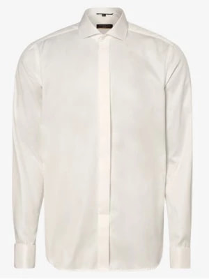 Zdjęcie produktu Eterna Slim Fit Koszula męska z wywijanymi mankietami Mężczyźni Slim Fit Bawełna beżowy|biały jednolity kołnierzyk włoski,