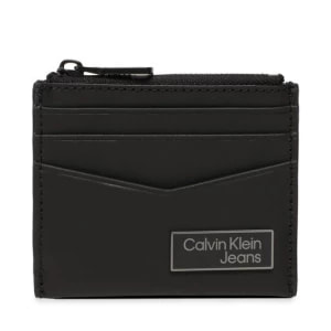 Zdjęcie produktu Etui na karty kredytowe Calvin Klein Jeans Logo Plaqueid Cardholder W/Zip K50K510130 BDS
