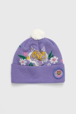 Zdjęcie produktu Femi Stories czapka z domieszką wełny Sweetie Vlt kolor fioletowy z grubej dzianiny z domieszką wełny