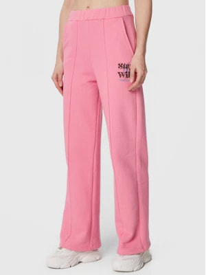 Zdjęcie produktu Femi Stories Spodnie dresowe Flare Różowy Relaxed Fit
