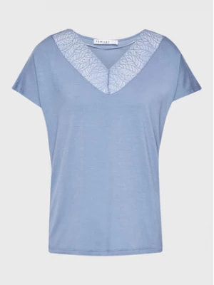 Zdjęcie produktu Femilet by Chantelle Koszulka piżamowa FNA550 Niebieski Regular Fit