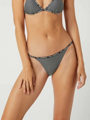 Zdjęcie produktu Figi bikini ze wzorem w paski Karl Lagerfeld Beachwear