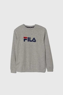 Zdjęcie produktu Fila bluza dziecięca kolor szary z nadrukiem