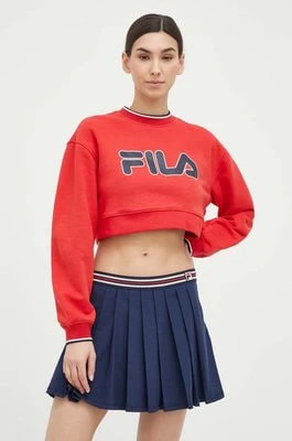 Zdjęcie produktu Fila bluza x Hailey Bieber damska kolor czerwony z nadrukiem