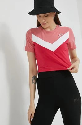 Zdjęcie produktu Fila t-shirt damski kolor różowy