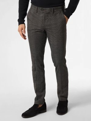 Zdjęcie produktu Finshley & Harding Męskie spodnie materiałowe Mężczyźni Sztuczne włókno szary w kratkę,