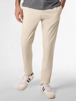 Zdjęcie produktu Finshley & Harding Spodnie - Riley Mężczyźni Bawełna beżowy jednolity,