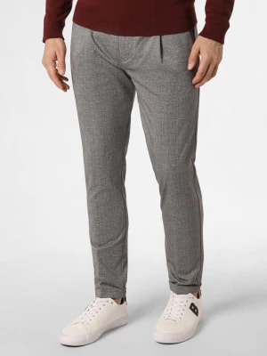 Zdjęcie produktu Finshley & Harding Spodnie - Tyler Mężczyźni Sztuczne włókno szary w kratkę,