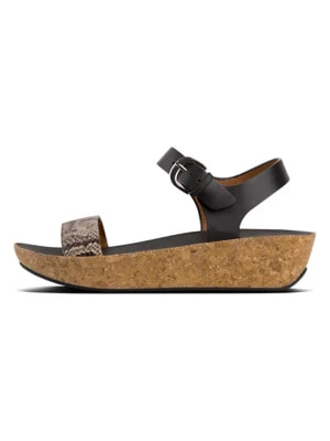 Zdjęcie produktu fitflop Skórzane sandały w kolorze czarnym rozmiar: 38