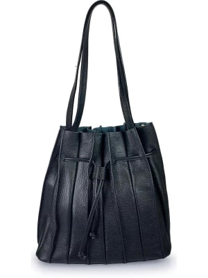 Zdjęcie produktu Florence Bags Skórzana torebka "Estrella" w kolorze czarnym - 30 x 25 x 13 cm rozmiar: onesize