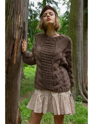 Zdjęcie produktu fobya Sweter w kolorze brązowym rozmiar: S/M