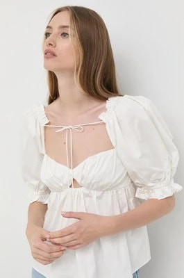 Zdjęcie produktu For Love & Lemons bluzka damska kolor biały gładka