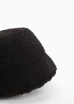 Zdjęcie produktu Futrzany kapelusz rybacki MANGO TEEN