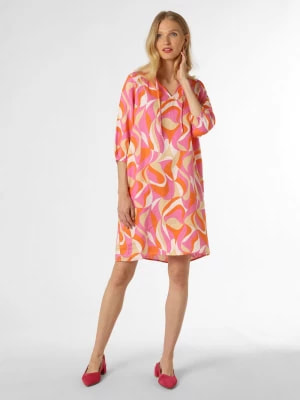 Zdjęcie produktu Fynch-Hatton Damska sukienka lniana Kobiety len wyrazisty róż wzorzysty,