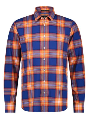 Zdjęcie produktu GAASTRA Koszula "Jorvik" w kolorze pomarańczowo-niebieskim rozmiar: M