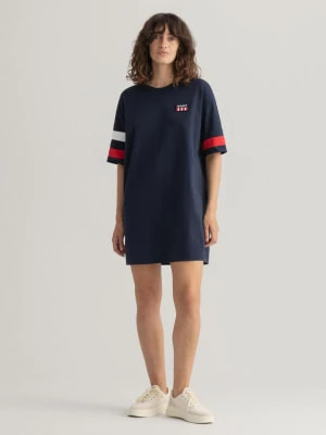 Zdjęcie produktu GANT damska sukienka T-shirtowa z logo Retro