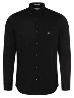 Zdjęcie produktu Gant Koszula męska Mężczyźni Regular Fit Bawełna czarny jednolity,
