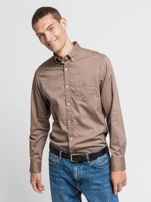 Zdjęcie produktu GANT koszula męska z diagonalu Regular Fit zimowa jednolita