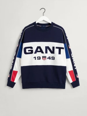 Zdjęcie produktu GANT męska bluza z okrągłym dekoltem w bloki kolorystyczne Retro Shield