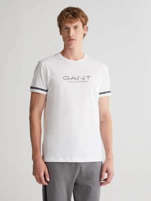 Zdjęcie produktu GANT Męska koszulka z taśmą z logo C na szyi