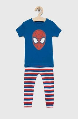 Zdjęcie produktu GAP piżama bawełniana dziecięca x Marvel kolor niebieski wzorzysta
