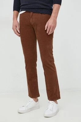 Zdjęcie produktu GAP spodnie sztruksowe męskie kolor brązowy proste