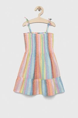 Zdjęcie produktu GAP sukienka lniana dziecięca mini rozkloszowana
