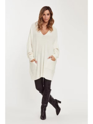 Zdjęcie produktu GERARD PASQUIER Sweter "Lilas" w kolorze białym rozmiar: L