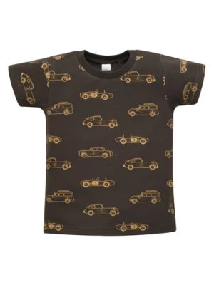 Zdjęcie produktu Grafitowy t-shirt niemowlęcy w autka OLD CARS - Pinokio
