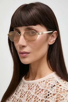 Zdjęcie produktu Gucci okulary przeciwsłoneczne damskie kolor beżowy