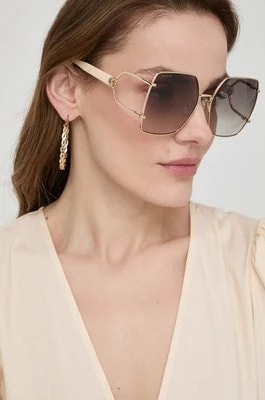 Zdjęcie produktu Gucci okulary przeciwsłoneczne damskie kolor beżowy GG1564SA