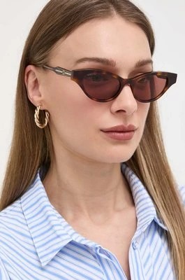 Zdjęcie produktu Gucci okulary przeciwsłoneczne damskie kolor brązowy