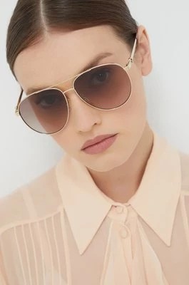 Zdjęcie produktu Gucci okulary przeciwsłoneczne damskie kolor złoty