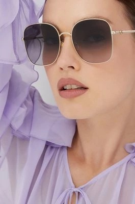 Zdjęcie produktu Gucci okulary przeciwsłoneczne damskie kolor złoty GG1143S