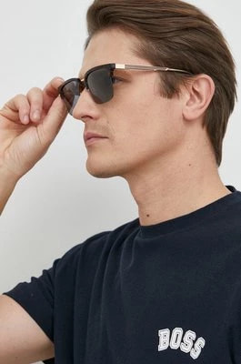 Zdjęcie produktu Gucci okulary przeciwsłoneczne GG1226S męskie kolor brązowy
