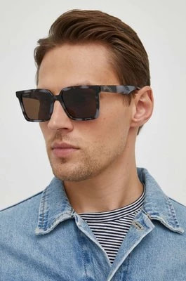 Zdjęcie produktu Gucci okulary przeciwsłoneczne męskie kolor szary