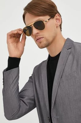 Zdjęcie produktu Gucci okulary przeciwsłoneczne męskie kolor złoty