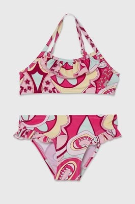 Zdjęcie produktu Guess dwuczęściowy strój kąpielowy dziecięcy kolor różowy